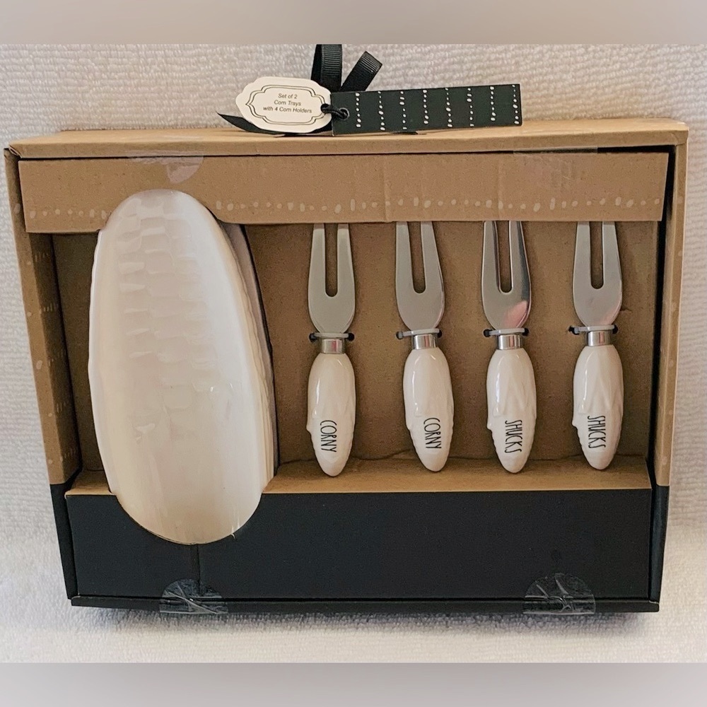 SALE - Rae Dunn Corn Trays and Corn Holders - pack of 2